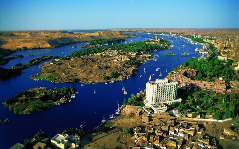 Natural scenic view at egypt's destination.